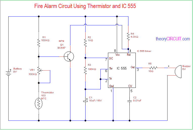 Fire Alarm System Circuit Diagram Simple