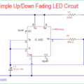 Simple Up/Down Fading LED Circuit