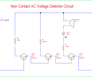 Non Contact AC Voltage Detector Circuit