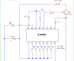 Sound Generator Circuit Using IC HK620