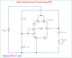 clock ticking sound circuit using 555 - theoryCIRCUIT - Do It Yourself ...
