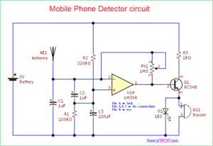 Mobile Phone Detector Circuit