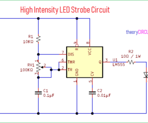 High Intensity LED Strobe Circuit