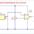 Simple Smoke Detector Alarm Circuit using MQ02