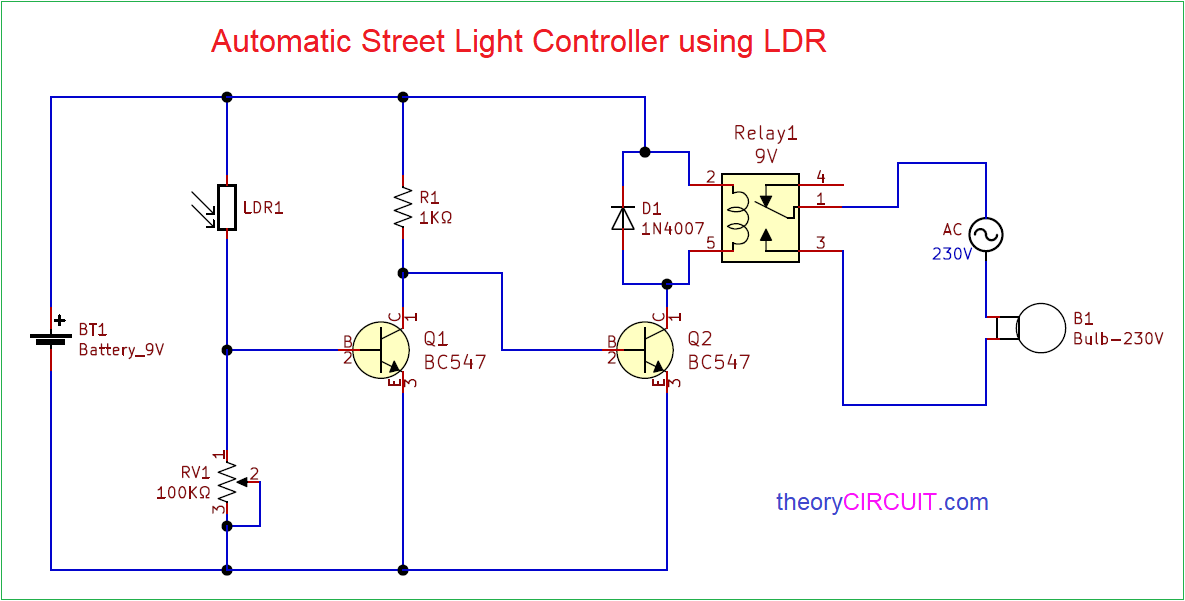 Ldr Circuit Diagram With Relay