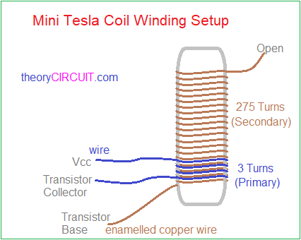 tesla coil schematic diagram