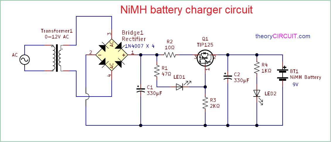 6 Volt Battery Charger Circuit Diagram 