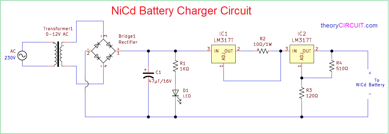 NiCd Battery Charger Circuit