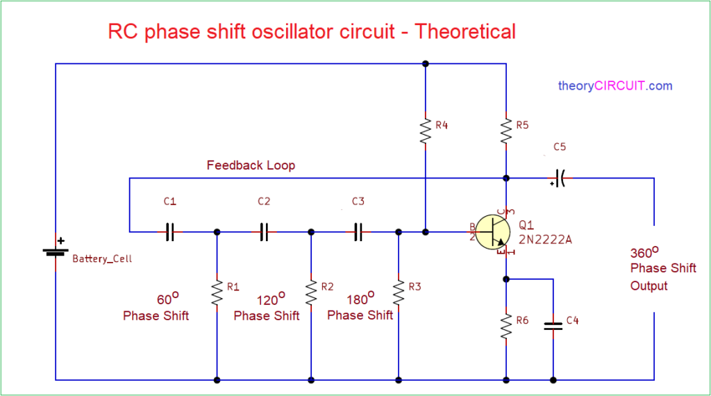 Rc Phase Shift Oscillator Circuit