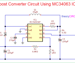 Boost Converter Circuit Using MC34063 IC