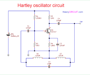 Hartley oscillator Circuit