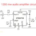 1200 mw audio amplifier circuit