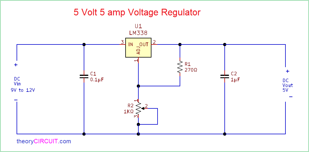 Positive 12 volts at 1 Amp Voltage Regulator LM340T12 five 7812 LOT OF 5