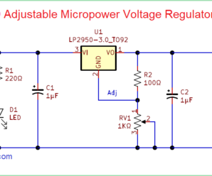 LP2950 Adjustable Micropower Voltage Regulator Circuit