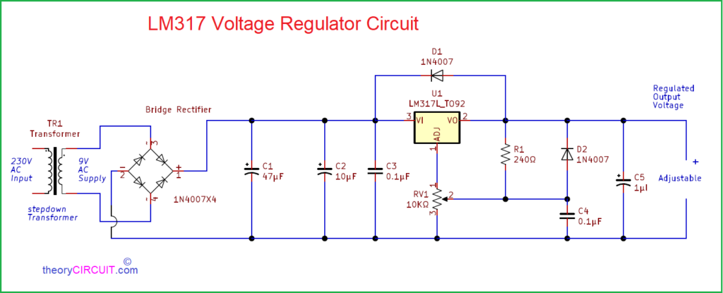 Simple Voltage Regulator Circuit Diagram