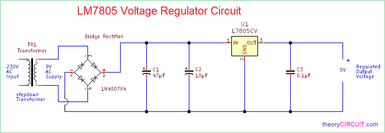 7805 Ic Circuit Diagram
