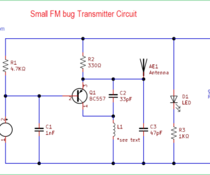 Small FM bug Transmitter Circuit