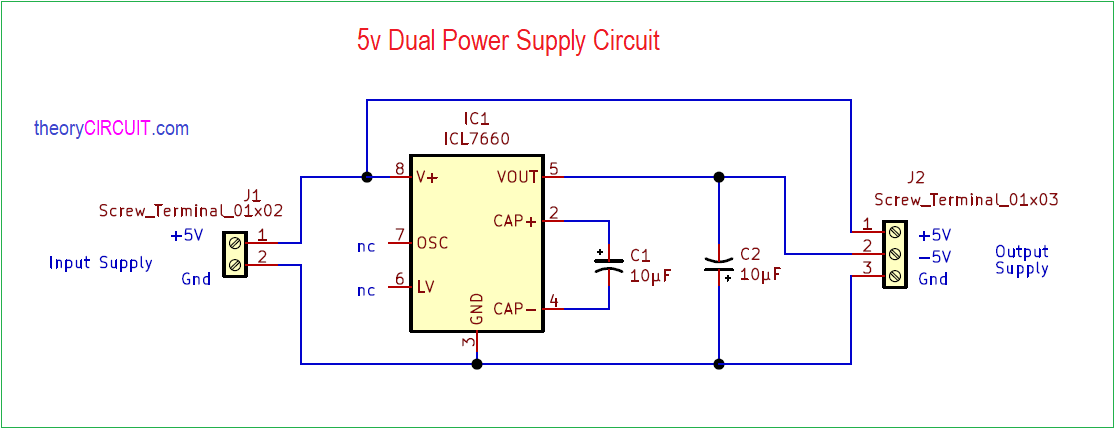 5v Dual Power Supply Circuit