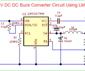 75V to 10V DC DC Buck Converter Circuit