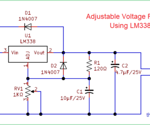 Adjustable Voltage Regulator Circuit Using LM338