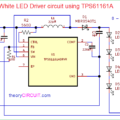 White LED Driver circuit using TPS61161A
