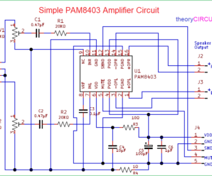 Simple PAM8403 Amplifier Circuit