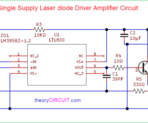 Single Supply Laser Driver Amplifier Circuit