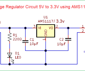 Voltage Regulator Circuit 5V to 3.3V