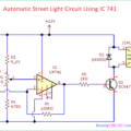 Automatic Street Light Circuit Using IC 741
