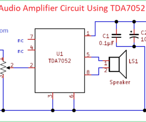 Simple Audio Amplifier Circuit Using TDA7052