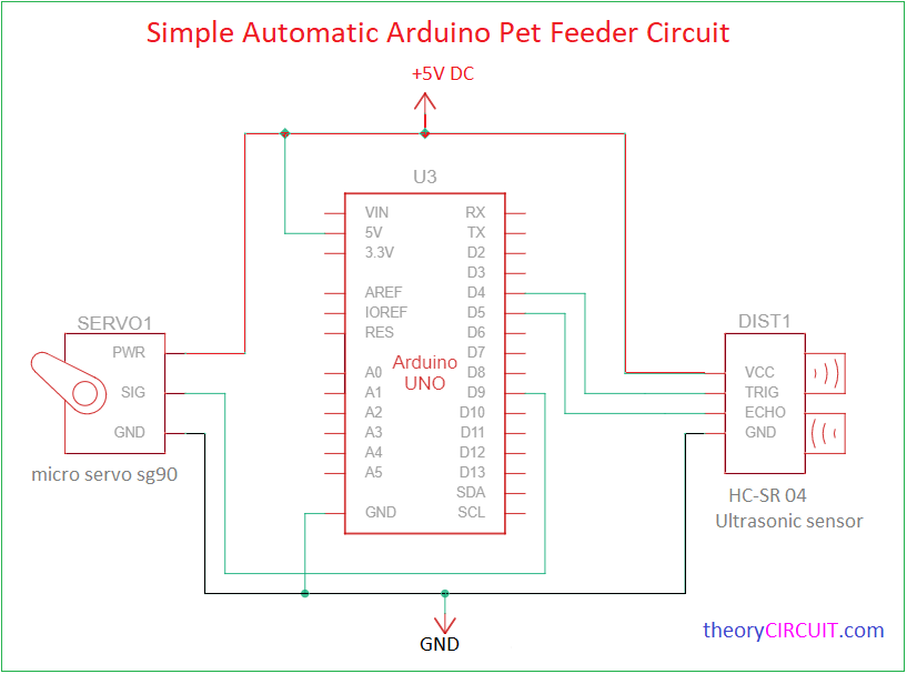 Simple Automatic Arduino Pet Feeder