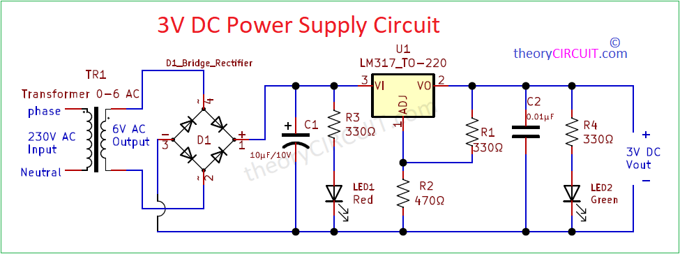3V DC power supply circuit