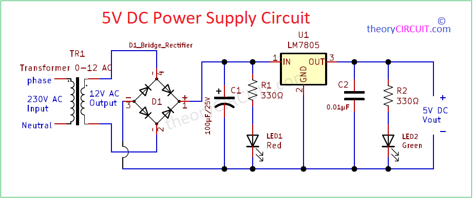 simple regulated power supply circuit