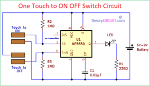 One Touch to ON-OFF Switch Circuit