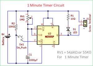 Timer One Formula One Minute Timer Circuit