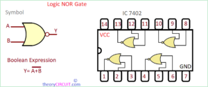 logic-NOR-gate-IC-7402-pinout - theoryCIRCUIT - Do It Yourself ...